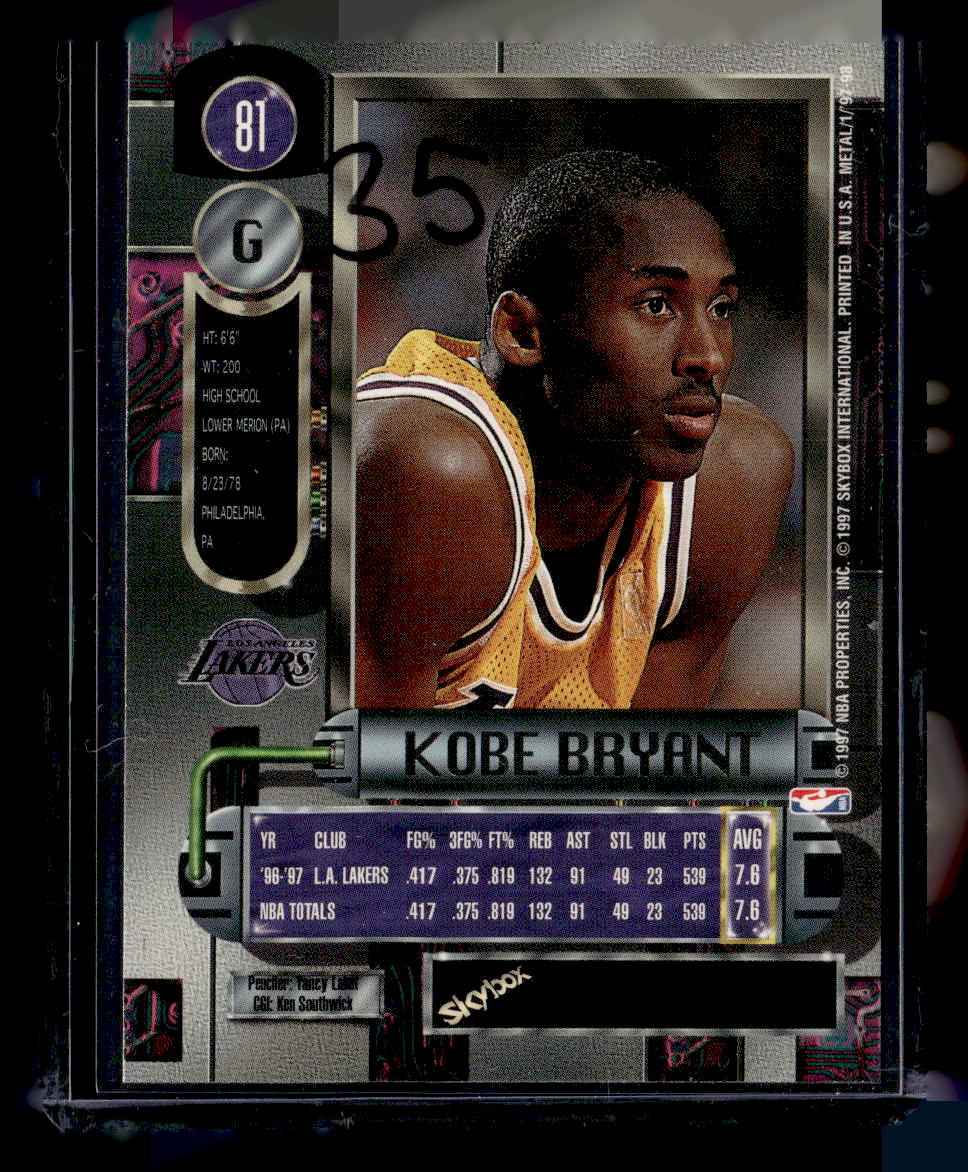 1997 SkyBox Metal Universe #81 Kobe Bryant
