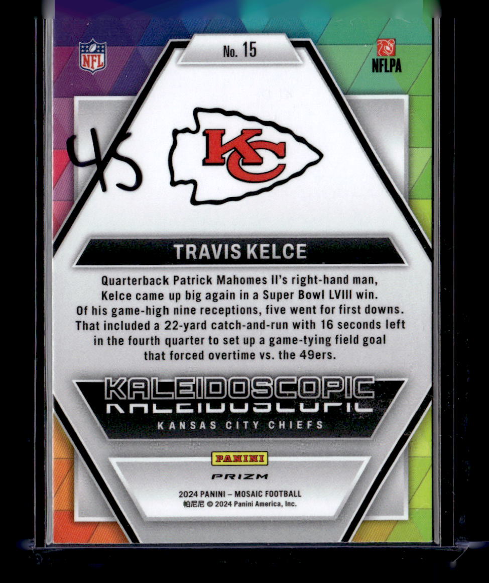 2024 Panini Mosaic Travis Kelce Kaleidoscopic