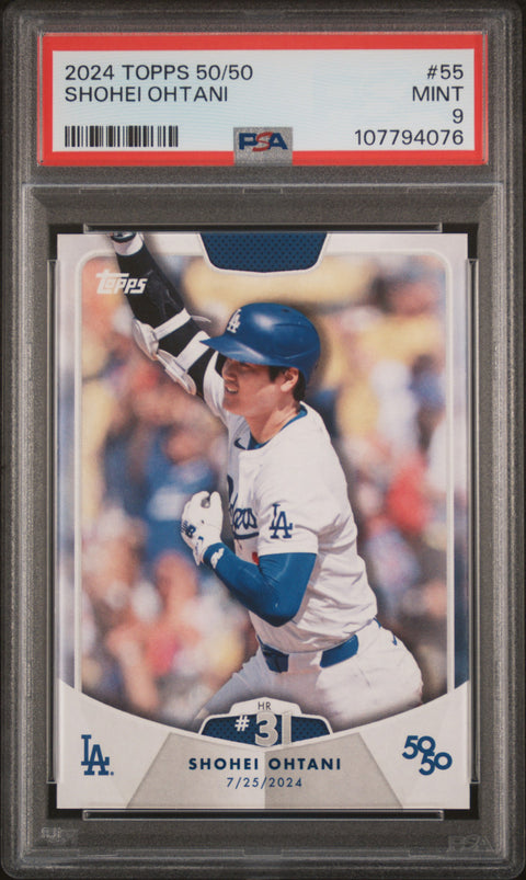 2024 Topps 50/50 Shohei Ohtani #55 Shohei Ohtani PSA 9