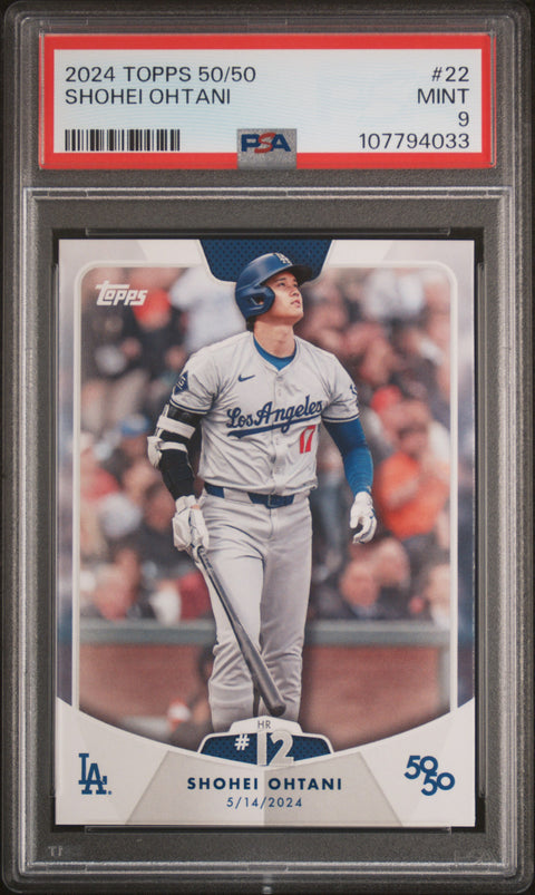 2024 Topps 50/50 Shohei Ohtani #22 Shohei Ohtani PSA 9