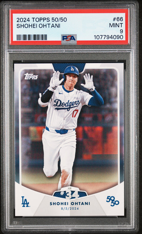 2024 Topps 50/50 Shohei Ohtani #66 Shohei Ohtani PSA 9