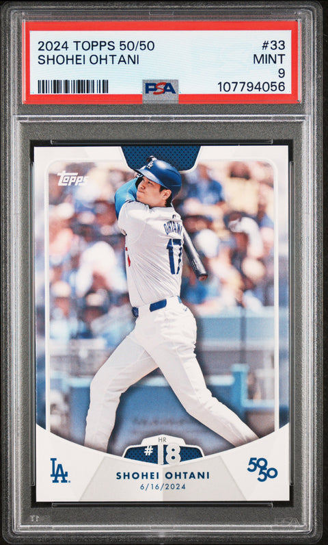 2024 Topps 50/50 Shohei Ohtani #33 Shohei Ohtani PSA 9