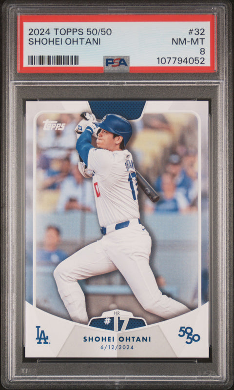 2024 Topps 50/50 Shohei Ohtani #32 Shohei Ohtani PSA 8