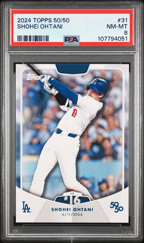 2024 Topps 50/50 Shohei Ohtani #31 Shohei Ohtani PSA 8