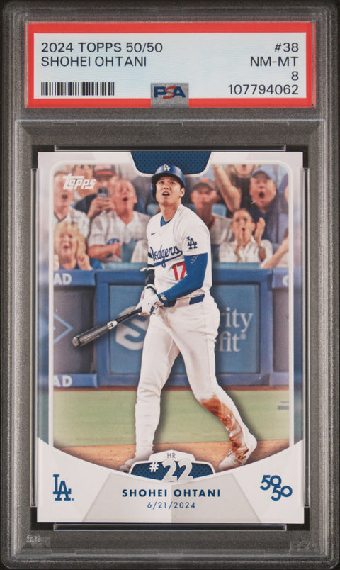 2024 Topps 50/50 Shohei Ohtani #38 Shohei Ohtani PSA 8