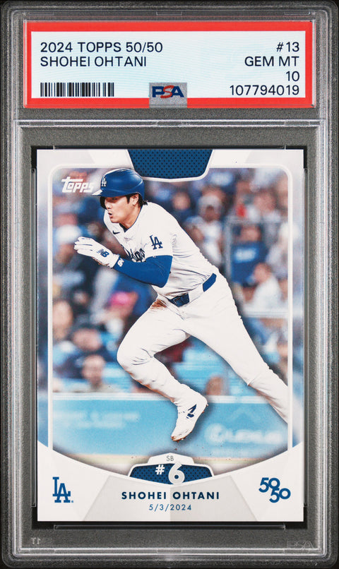2024 Topps 50/50 Shohei Ohtani #13 Shohei Ohtani PSA 10