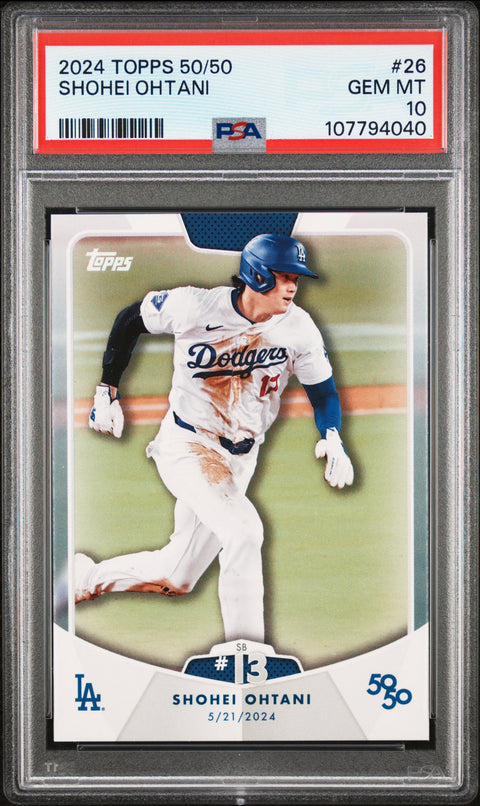 2024 Topps 50/50 Shohei Ohtani #26 Shohei Ohtani PSA 10