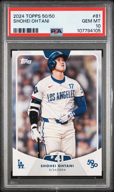 2024 Topps 50/50 Shohei Ohtani #81 Shohei Ohtani PSA 10