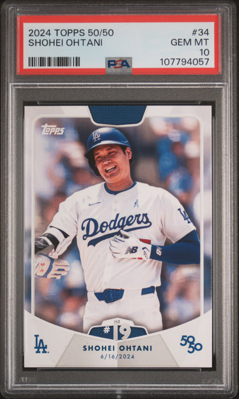 2024 Topps 50/50 Shohei Ohtani #34 Shohei Ohtani PSA 10