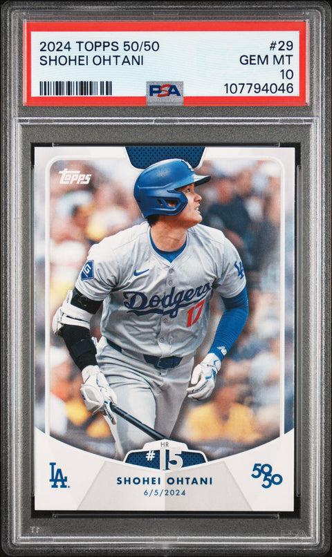 2024 Topps 50/50 Shohei Ohtani #29 Shohei Ohtani PSA 10