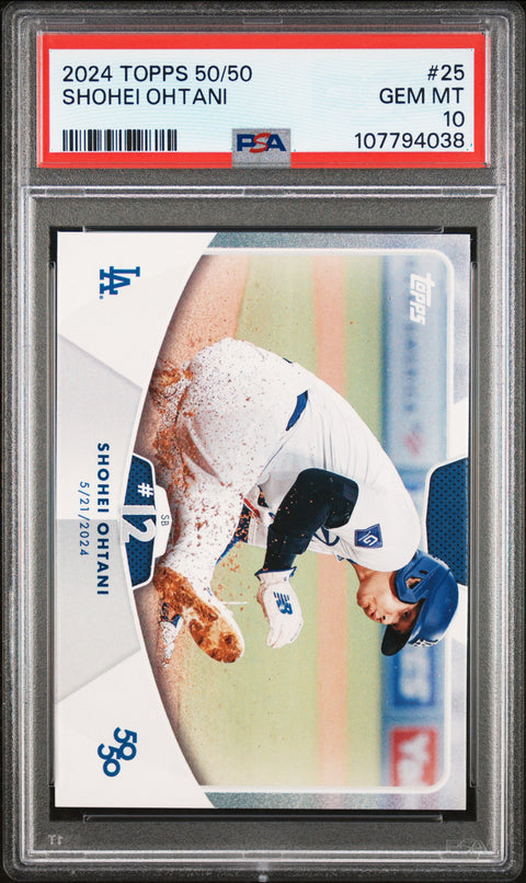 2024 Topps 50/50 Shohei Ohtani #25 Shohei Ohtani PSA 10