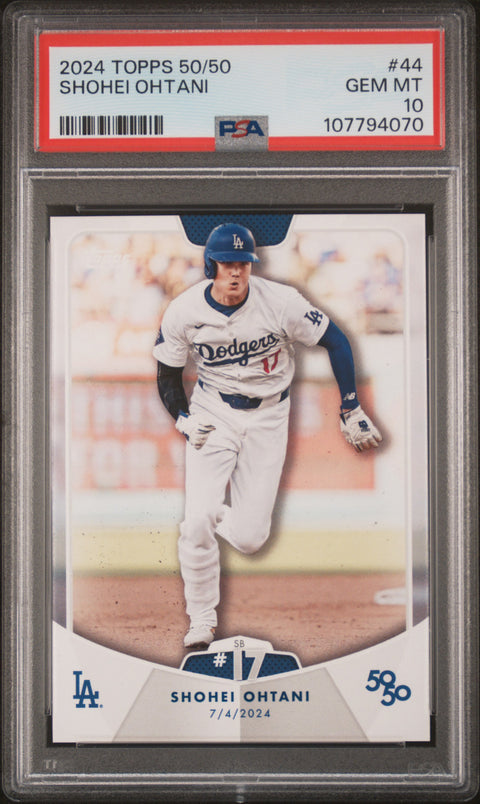 2024 Topps 50/50 Shohei Ohtani #44 Shohei Ohtani PSA 10