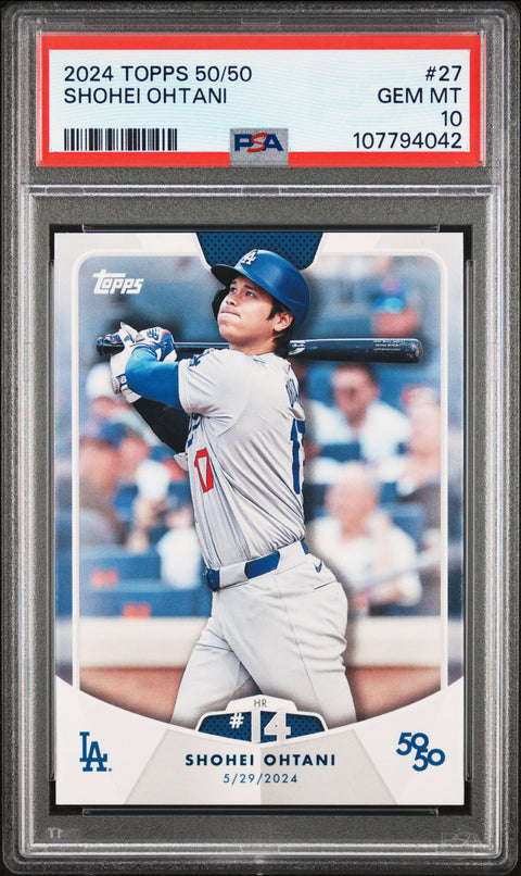 2024 Topps 50/50 Shohei Ohtani #27 Shohei Ohtani PSA 10