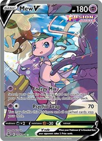 Pokemon SWSH08: Fusion Strike Mew V (Alternate Full Art)