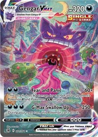 Pokemon SWSH08: Fusion Strike Gengar VMAX (Alternate Art Secret)