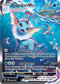 pokemon SWSH: Sword & Shield Promo Cards Vaporeon VMAX - SWSH182