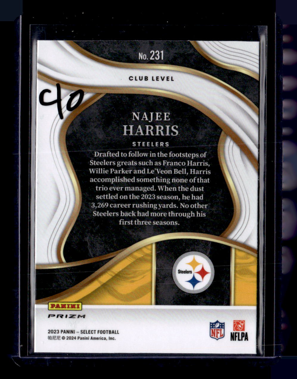 2023 Panini Select #231 Najee Harris Cosmic