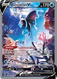 Pokemon SWSH09: Brilliant Stars Lumineon V (Alternate Full Art)