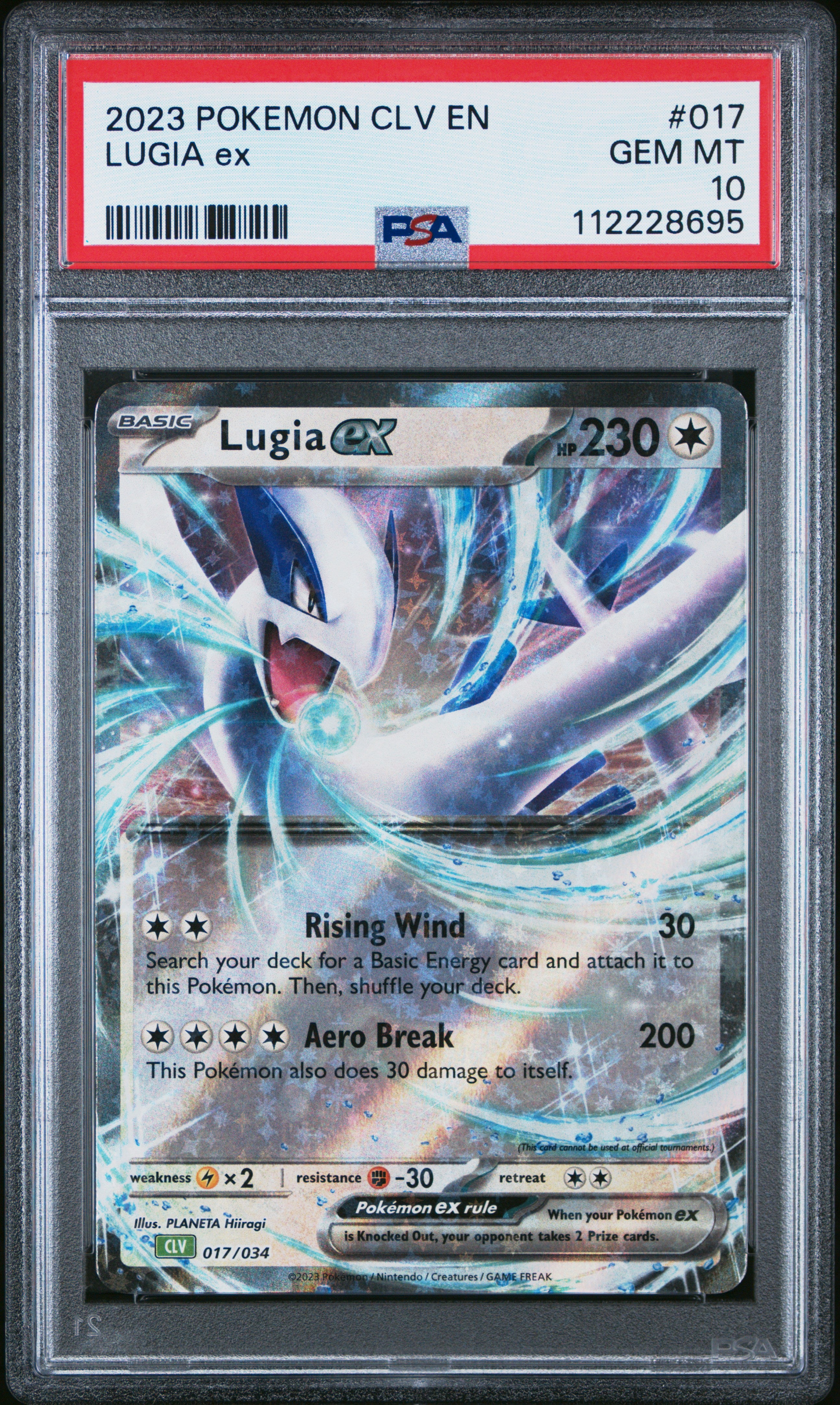 2023 Pokemon Clv Lugia Ex #017 PSA 10 Aloha Card Shop 2023 Pokemon Clv Lugia Ex #017 PSA 10 Aloha Card Shop