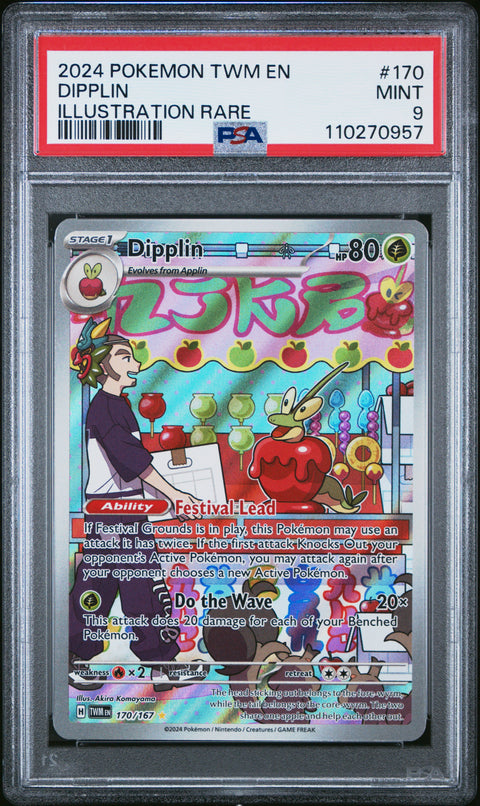 2024 Pokemon Twm En-Twilight Masquerade Dipplin #170 PSA 9