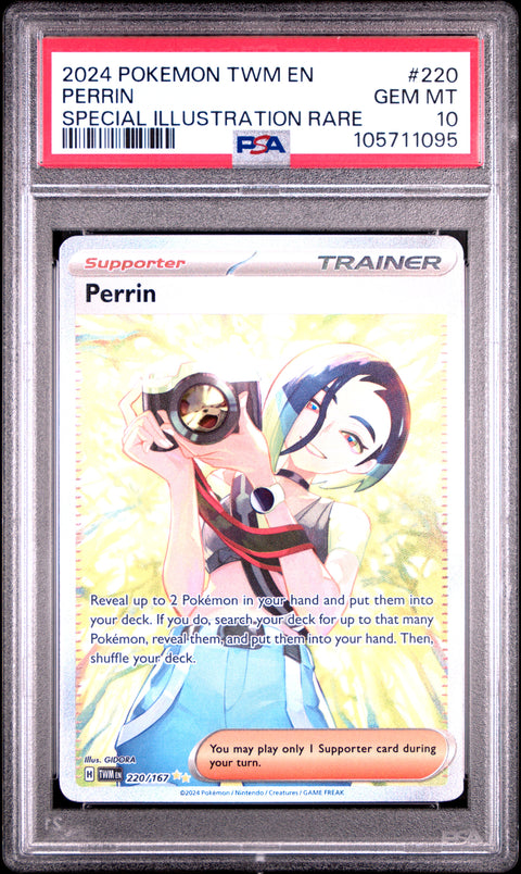 2024 Pokemon Twm En-Twilight Masquerade #220 Perrin PSA 10