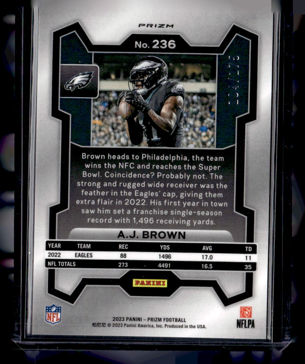 2023 Panini Prizm AJ Brown Tie Die /175