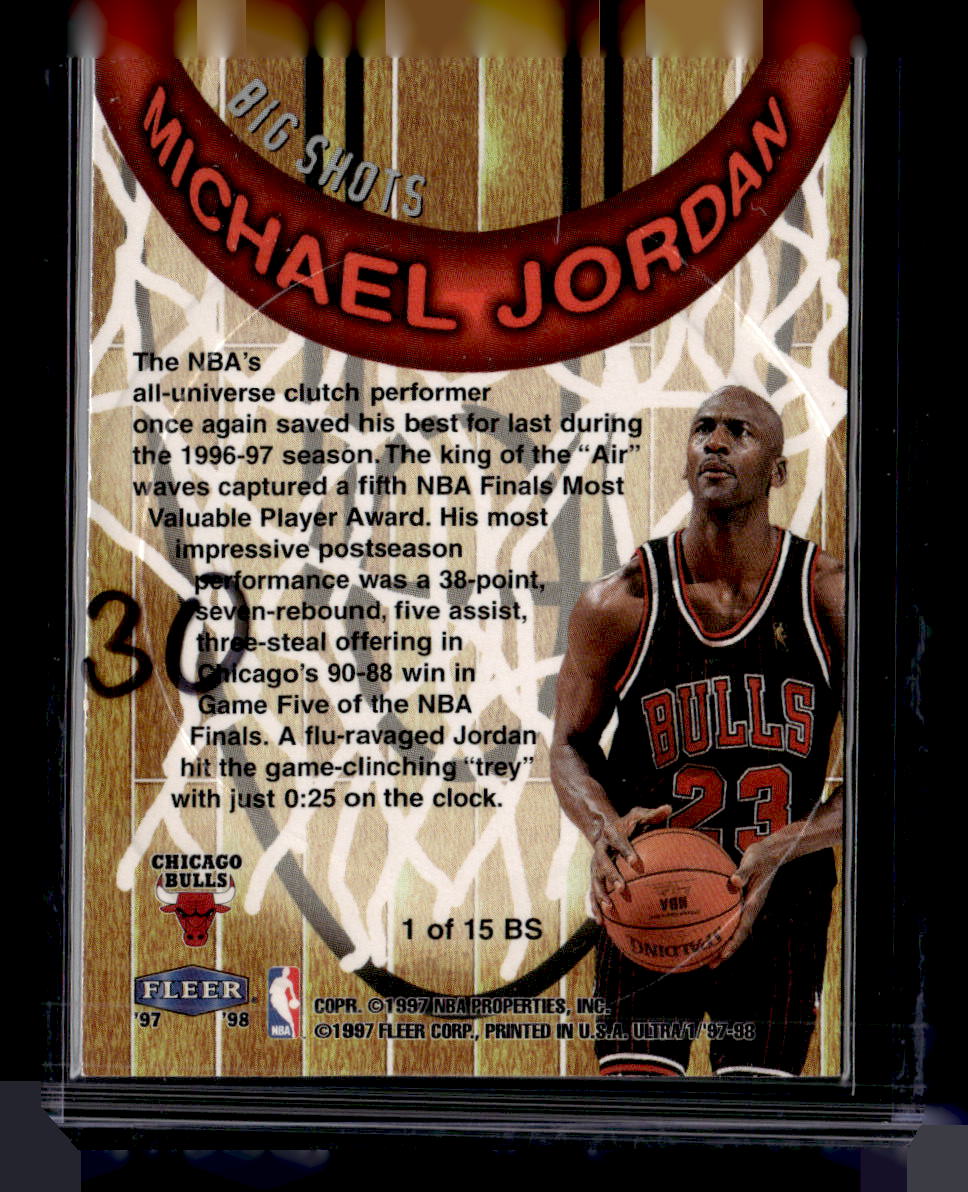 1997-98 Ultra #1 BS Michael Jordan Big Shots