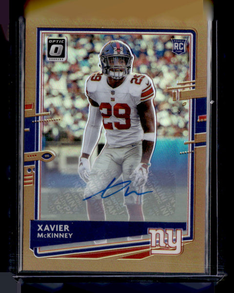 2020 Donruss Optic Xavier McKinney Bronze Auto