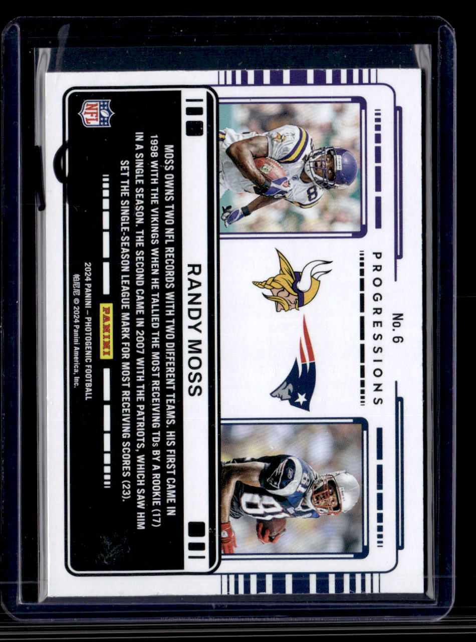 2024 Panini Photogenic Randy Moss Progressions /150