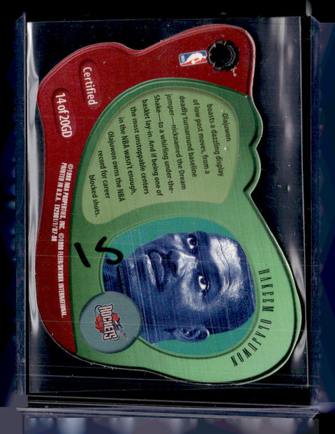1998 Skybox E-X2001 Hakeem Olajuwon Gravity Denied