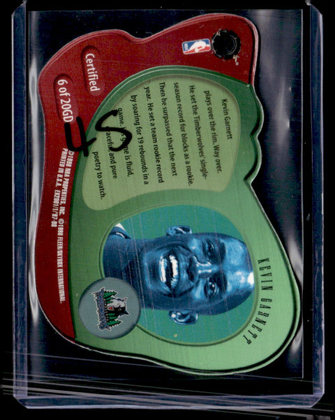 1998 Skybox E-X2001 Kevin Garnett Gravity Denied