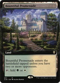 MTG Commander Legends: Battle for Baldur's Gate Bountiful Promenade (Extended Art)