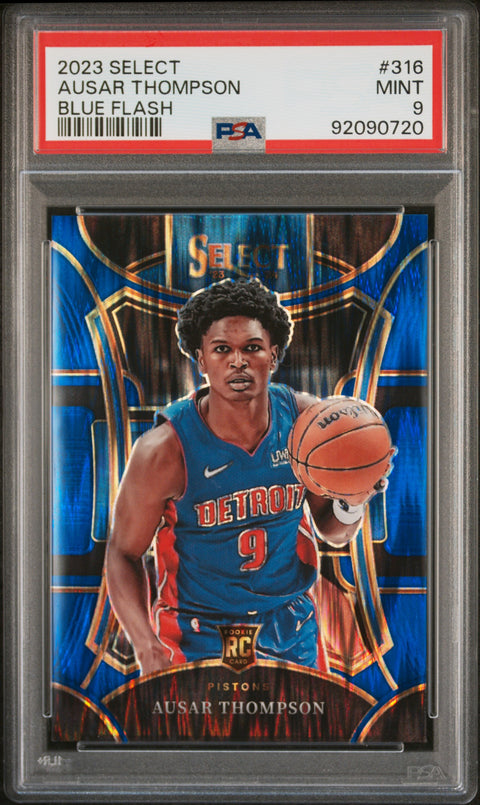 2023 Panini Select #316 Ausar Thompson Blue Flash PSA 9