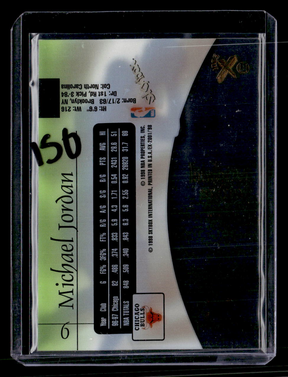 1997-98 E-X2001 #9 Michael Jordan