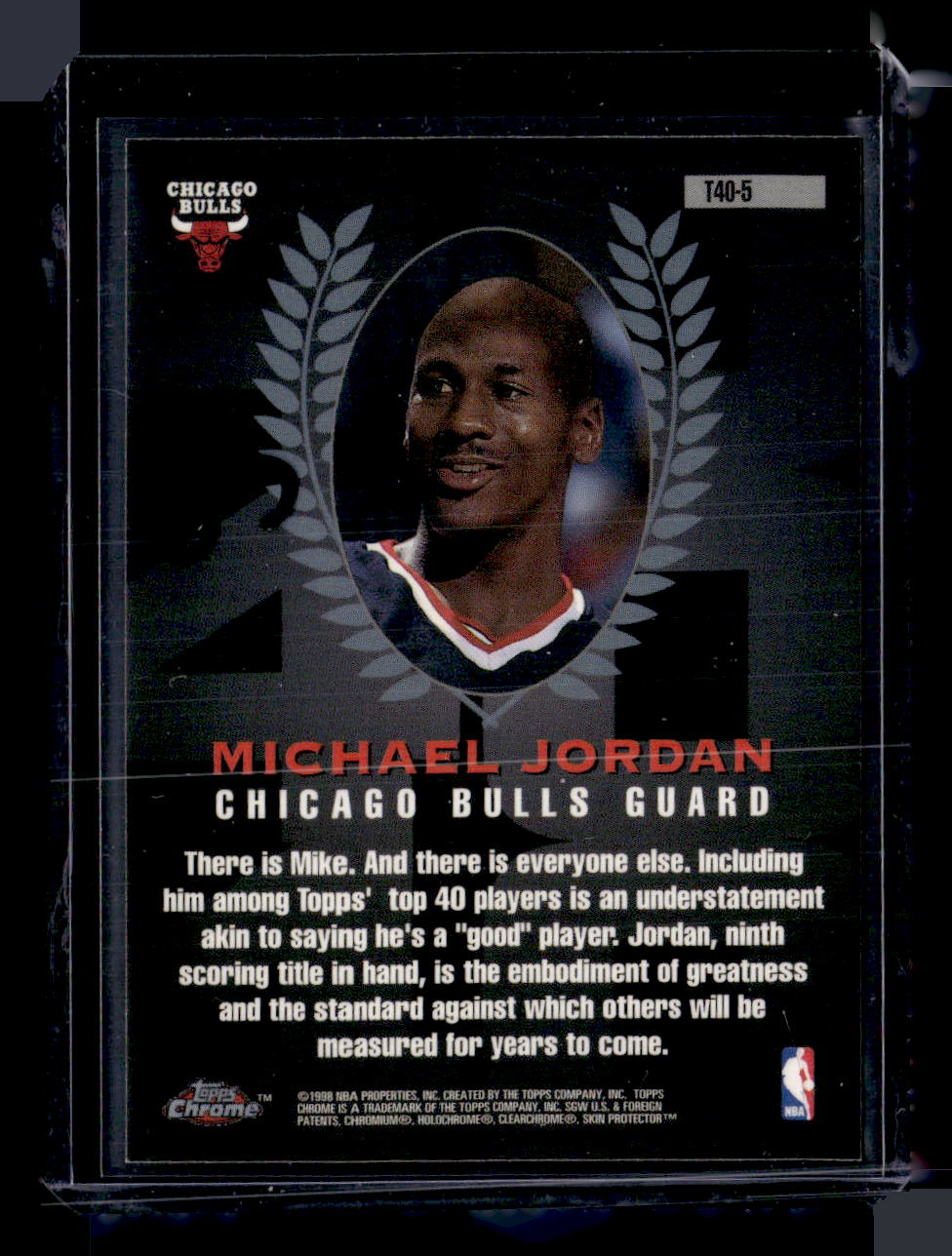 1997-98 Topps Chrome #T40-5 Michael Jordan Topps 40