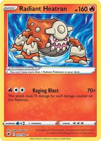 pokemon SWSH10: Astral Radiance Radiant Heatran