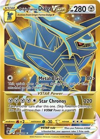 pokemon SWSH10: Astral Radiance Origin Forme Dialga VSTAR - 210/189 (Secret)