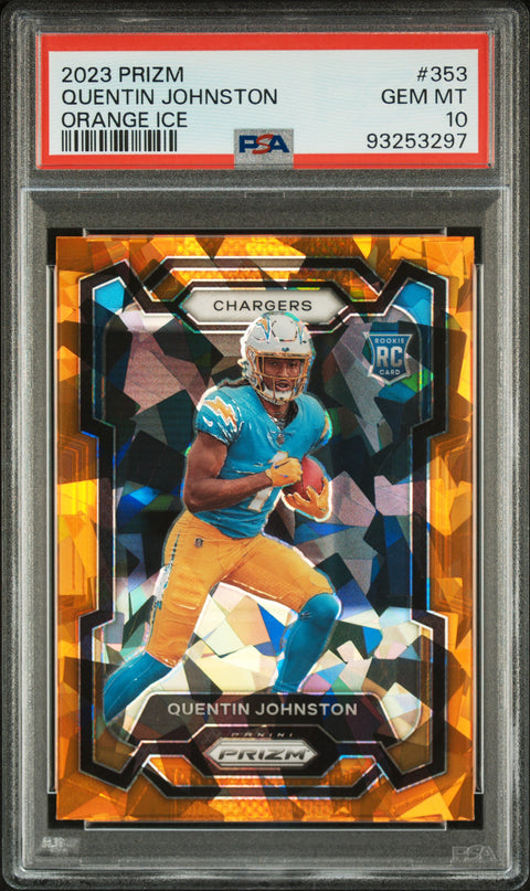 2023 Panini Prizm Quentin Johnston #353 PSA 10