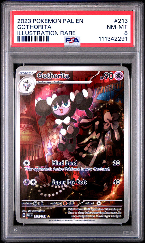 2023 Pokemon Pal En-Paldea Evolved #213 Gothorita Illustration Rare PSA 8