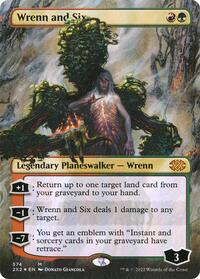 MTG Double Masters 2022 Wrenn and Six (Textured Foil)