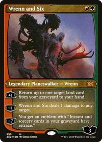 MTG Double Masters 2022 Wrenn and Six (Foil Etched)