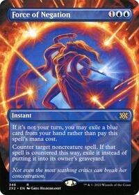 MTG Double Masters 2022 Force of Negation (Borderless)