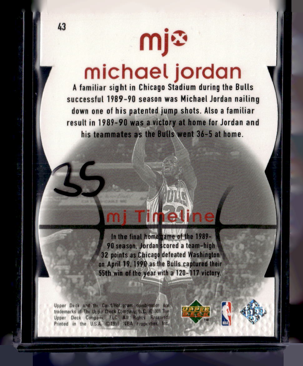 1998 Upper Deck MJx #43 Michael Jordan Timepieces Red #/2300