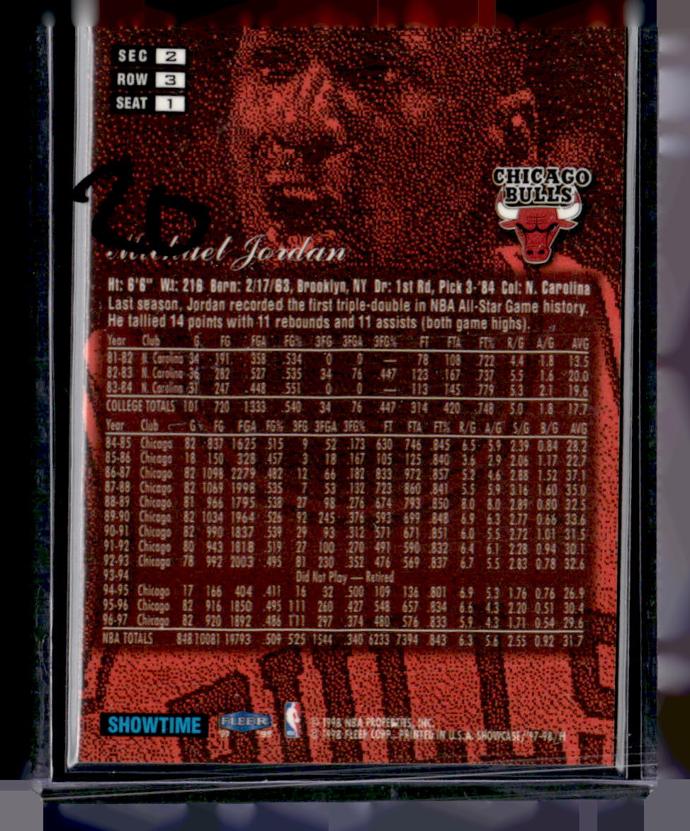 1997-98 Flair Showcase #1 Michael Jordan