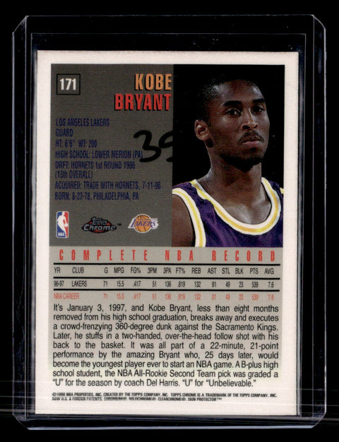 1997-98 Topps Chrome #171 Kobe Bryant