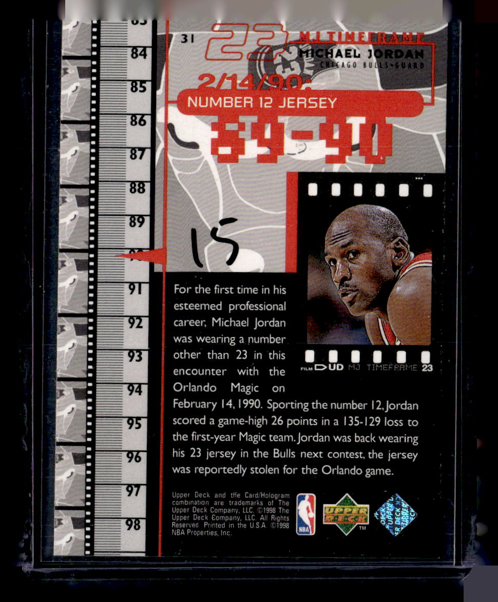 1998 Upper Deck Michael Jordan Living Legend #31 Michael Jordan