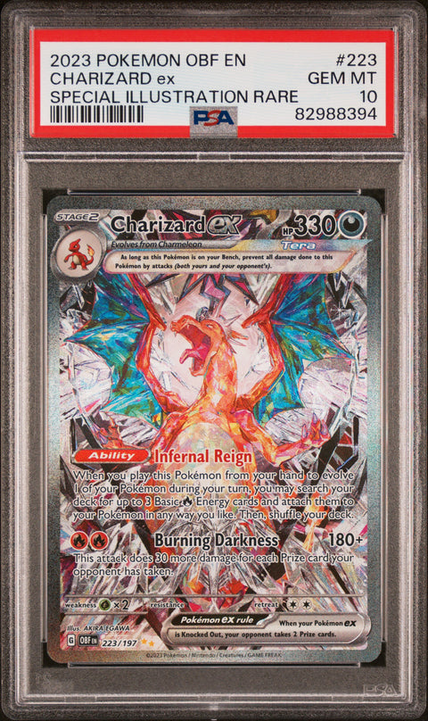 2023 Pokemon Obf En #223 Charizard Ex Special Illustration Rare PSA 10