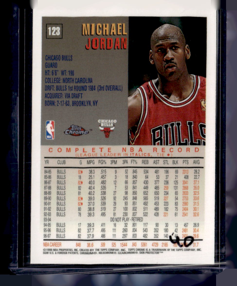 1998 Topps Chrome #123 Michael Jordan