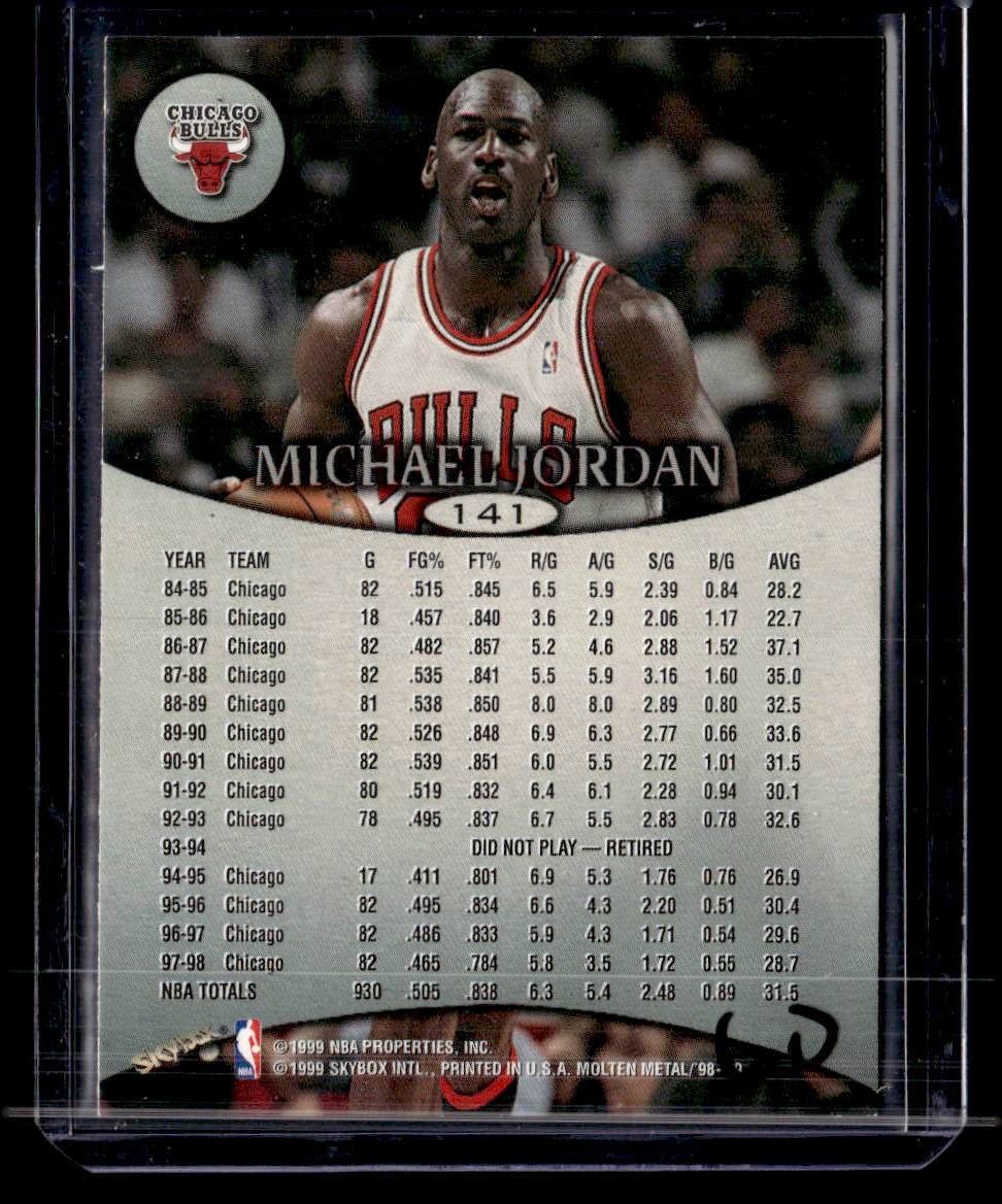 1998-99 SkyBox Molten Metal #141 Michael Jordan