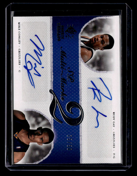 2007-08 SP Rookie Threads Rudy Gay / Mike Conley SP Multi Marks